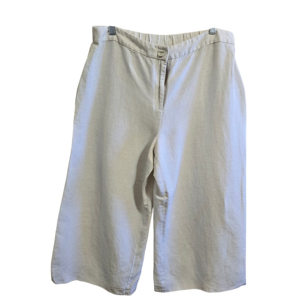 Alfani Women's Capri Pants Size 12 Linen/Rayon Blend Cruisewear
